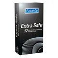 Pasante Extra Safe, extra feuchte Analkondome aus Latex - Kondome mit besonders extra dicker Wandstärke - ideal für Analverkehr, 1 x 12 Stück