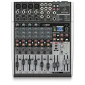 Behringer XENYX X1204USB Premium 12-Input 2/2-Bus Mixer mit XENYX Mic Preamps und Compressors, British EQ, 24-Bit Multi-FX Processor und USB/Audio Interface