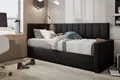 TRADA Tokio Jugendbett Boxspringbett 100x200 mit Hohes Kopfteil und Matratze Schwarz Recht