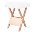 vidaXL Massagegerät Massage-Klapphocker 12 cm dicker Sitz Weiß