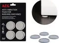 AEG Schwingungsdämpfer A4WZPA02 für Waschmaschine & Trockner | 4er Set Gummi Antivibrationskissen Ø45mm grau