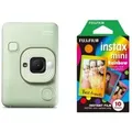 Fujifilm Instax Mini LiPlay matcha green + Rainbow Film