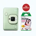Fujifilm Instax Mini LiPlay matcha green Sofortbildkamera  Top-Set