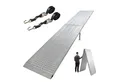 TRUTZHOLM Auffahrrampe TRUTZHOLM Eventrampe Alu extralang 400 cm klappbar 400 kg 70 cm breit (Stück, 1-St., Inkl. 2x Spanngurt), Perforierte Oberfläche I Höhenverstellbare Stützfüße