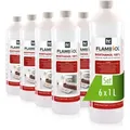 Höfer Chemie Gmbh - 6x 1 L Flambiol® Bioethanol Hochrein 100 % In Flaschen Für Edelstahl-tisch-kamine