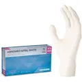 Arnomed Einmalhandschuhe Nitril White, weiß, 100 Stk, Nitril, chemikalienbeständig, lebensmittelecht, Größe L, 100 Stück