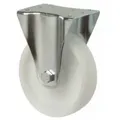 Bockrolle 125mm Stahlbl Verz Poly Lg. R - Bs Rollen