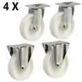 4 x Polyamid Rolle Lenkrolle Transportrolle Schwerlastrolle Ø 125 mm Lenk-Bock