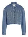Noisy may Jeansjacke Modisches, kurz geschnittenes Design mit Knopfleiste NMRONJA L/S CROP DNM JACKET VI433MB NOOS