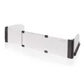 reer GmbH reer Basic Herdschutz, Metall, Sicheres Kochen dank des Herdschutzgitters, Ausziehbare Länge: 55 - 61 cm, Höhe 12 cm 20058