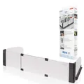 reer BASIC Herdschutzgitter | ausziehbar von 55 - 61 cm | Herdsicherung ohne Bohren | Herdgitter aus wärmeisolierendem Material | Kinder Herdschutz | Kindersicherung für Ceranfeld & Induktion