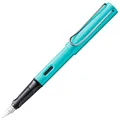 Lamy AL-star turmaline Füller – Füllhalter mit ergonomischem Griff & polierter Stahlfeder in Strichbreite M – leichtes Aluminiumgehäuse – inkl. Tintenpatrone T 10 blau – Rechtshänder
