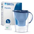 BRITA Wasserfilter-Kanne Tischwasserfilter Marella blau MAXTRA PRO