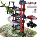 Interaktives Parkhaus 4 Etagen Parkgarage Autos Hubschrauber Spielmatte 24646