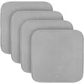 Bestlivings Stuhlkissen Struktur Hellgrau 38 x 38 x 3 cm 4er Pack