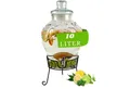 Monster24 Getränkespender 10 Liter Wasserspender Saftspender mit Zapfhahn und Metallständer