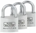 Burg Wächter Trio 770 40 SB Alutitan Vorhängeschloss-Set, Aluminium (36251)