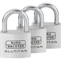 Burg Wächter Vorhängeschloss-Set Trio 770 40 SB Aluminium - 3 Stück