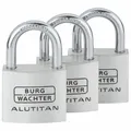 Burg Waechter - Vorhangschloss-Set Alu Titan Trio 770 40 SB - 36251