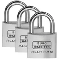 3er Multipack Burg Wächter 36251 Vorhängeschloss 40.00 mm gleichschließend