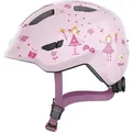 Abus Fahrradhelm Smiley 3.0, für Kinder, 50 - 55 cm, verstellbar, rosa, mit Motiven und Luftkanälen