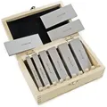 Wiltec Parallelunterlagen Set 18-teilig 100mm, 9 Paar Schraubstockunterlage Aus Werkzeugstahl, Fräsunterlagen, Unterlegleisten