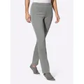 Bequeme Jeans CASUAL LOOKS, Damen, Gr. 48, Normalgrößen, grau (steingrau), 97% Baumwolle, 3% Elasthan, unifarben, lang, Jeans