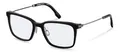 Rodenstock Quadratisch Azetat Brillen in Black, Dark Grey für Herren, Brille mit Sehstärke, optional mit Sonnenbrillen tönung oder Blaulichtfilter (Modell R8032)