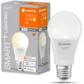 LEDVANCE Smarte LED-Lampe mit WiFi Technologie, Sockel E27, Dimmbar, Warmweiß