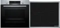 Bosch HBD435RS64  Backofen-Set mit Induktionskochfeld (HBA514BS3, PIF64RBB5E), 60 cm breit, 71 L, Edelstahl