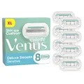 Gillette Venus Deluxe Smooth Sensitive Rasierklingen für Rasierer Damen, 8 Ersatzklingen für Damenrasierer, Metall