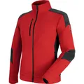 WÜRTH MODYF Fleecejacke Cetus – Atmungsaktives Arbeitsfleece – perfekt für Handwerk, Werkstatt, Arbeiten im Freien, rot, Größe L