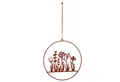 UNUS HOME Wanddekoobjekt Aufhänger Blumenornament (25cm), Hängedeko Wanddeko Fensterdeko Hausdeko Flurdeko