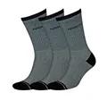 Sympatico Tennissocken Crew (Baumwolle) grau - 3 Paar, Größe: 39-42