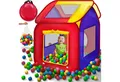 KIDUKU Bällebad KIDUKU® Spielzelt + 200 Bälle + Tasche Kinderzelt Bällebad Haus Kinder, draußen
