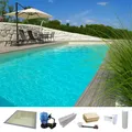 KWAD Styropor Pool Easy mit gerader Treppe links 6 x 3 x 1,5 m sand