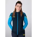 JAKO Kapuzenjacke Performance (Polyester-Fleece) marineblau/hellblau Damen, Größe: 36