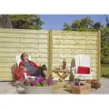 Plus Zaun Bergen 180 x 150 cm Druckimprägniert - Braun