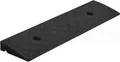 Auffahrrampe 49x13x3 cm | Bordsteinrampe | Auffahrkeil | Rollstuhlrampe | Schwellenrampe für Motorrad, Auto, Rollstuhl, Anhänger, Schubkarre | Auffahrhilfe - Plastikrampe | Türschwellenrampe schwarz