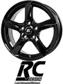 4x RC-Design RC30 7x16 5/108 ET46 Schwarz lackiert