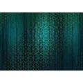Sanders & Sanders Fototapete Grafik Petrolblau und Gold 400 x 280 cm 611858