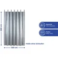 Maximex Thermo-vorhang, Blickdicht, Silber Glänzend, Polyester Silber Matt - Silber Glänzend