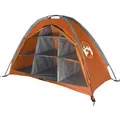 vidaXL Camping-Organizer-Zelt 9 Fächer Grau Orange Wasserdicht 94376