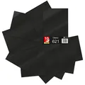 10 x Din A4 Bögen Plotterfolie 621/631 Selbstklebende Folie im Set Vinyl zum Plotten DIY Bastelfolie Sticker Beschriftung Aufkleber 29,7x21cm (Schwarz glanz, 10er Set)
