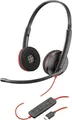 HP Poly Poly Blackwire C3220 - 3200 Series - Headset - On-Ear - kabelgebunden - USB-C - Geräuschisolierung (209749-201)