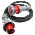 maxgo® CEE Verlängerungskabel wasserdicht H07RN-F 5G10 5x10 63A PCE IP67 5m Elektro-Kabel, (500 cm), 5G10/ 5m