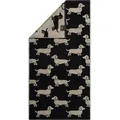 Cawö Handtuch Cawö Gästetuch, Handtuch oder Duschtuch We love Dogs 6246, 100% Baumwolle beige|schwarz 80 cm x 150 cm