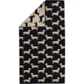 Cawö Handtücher WE LOVE DOGS 6246 - Farbe: Schwarz-Beige - 93 - Duschtuch 80x150 cm 242CA1431
