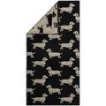 Cawö Handtücher Dogs schwarz beige Duschtuch 80x150 cm - beige;schwarz