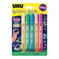 UHU Buntstift UHU 48210 Glitzerkleber Glitter Glue "GLOW IN THE DARK", 5 x 10 ml